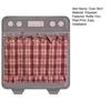 Oven Skirt Handmade Farmhouse Oven Cover with Ruffle Trim under Stove Easy Installation Oven Hideaway Curtain Kitchen Decor