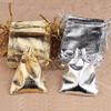 20PCS Foil Material Gift Bags Gold Silver Color Jewelry Bags Luxury Cloth Gift Bags  Christmas Party