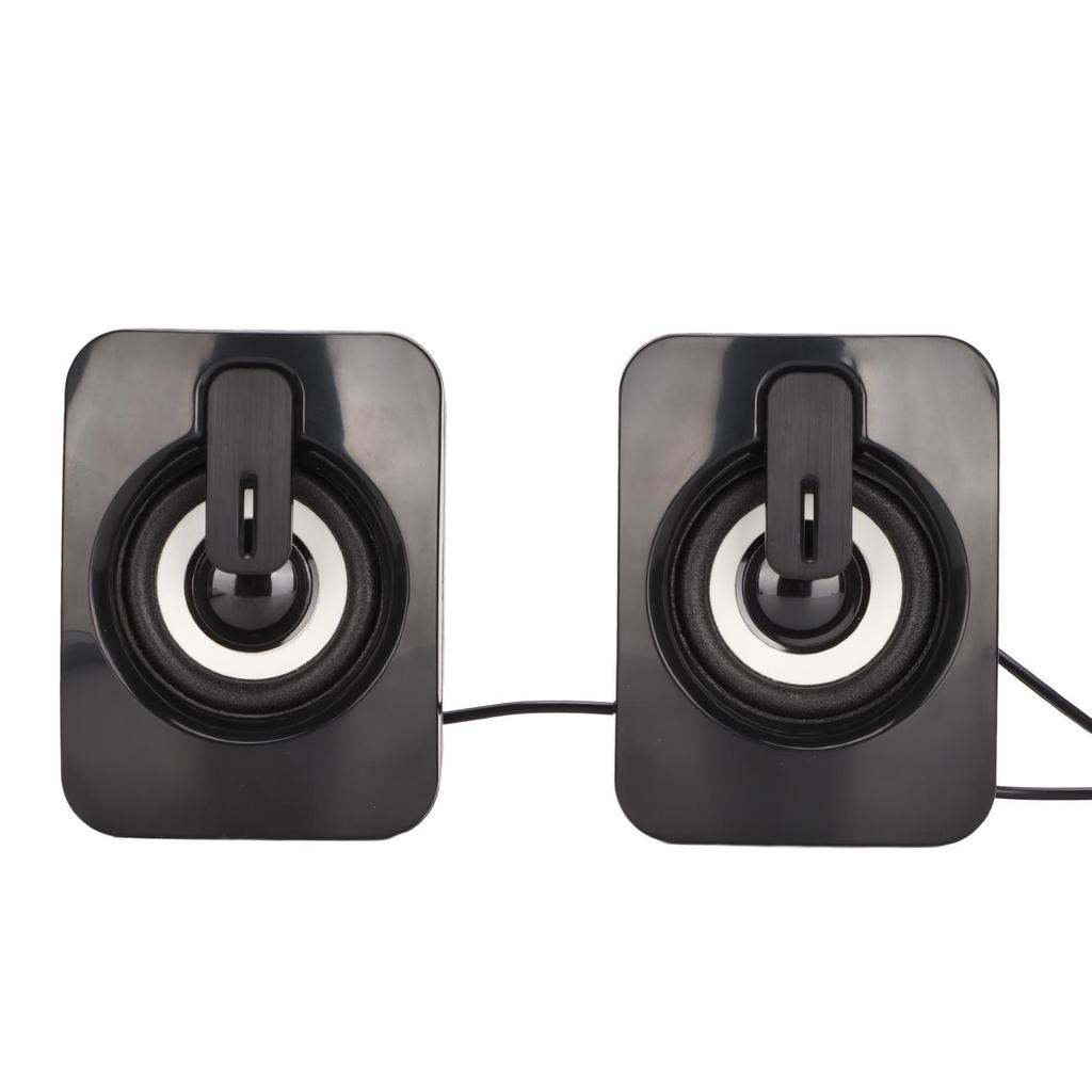 A2 Mini Computer Speaker Stereo Clear Bass Less Distortion USB Powered Wired Small Speaker for for Desktop PC Laptop