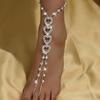 Factory Anklet Rhinestone Pearl Finger Anklet Temperament Summer Beach Foot Accessories Women