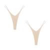 2 Pezzi Perizoma Cotone Doppio Strato a Taglio Alto Slip Bikini Donna G-string Biancheria Intima con Elastico Sottile Doppia Cintura