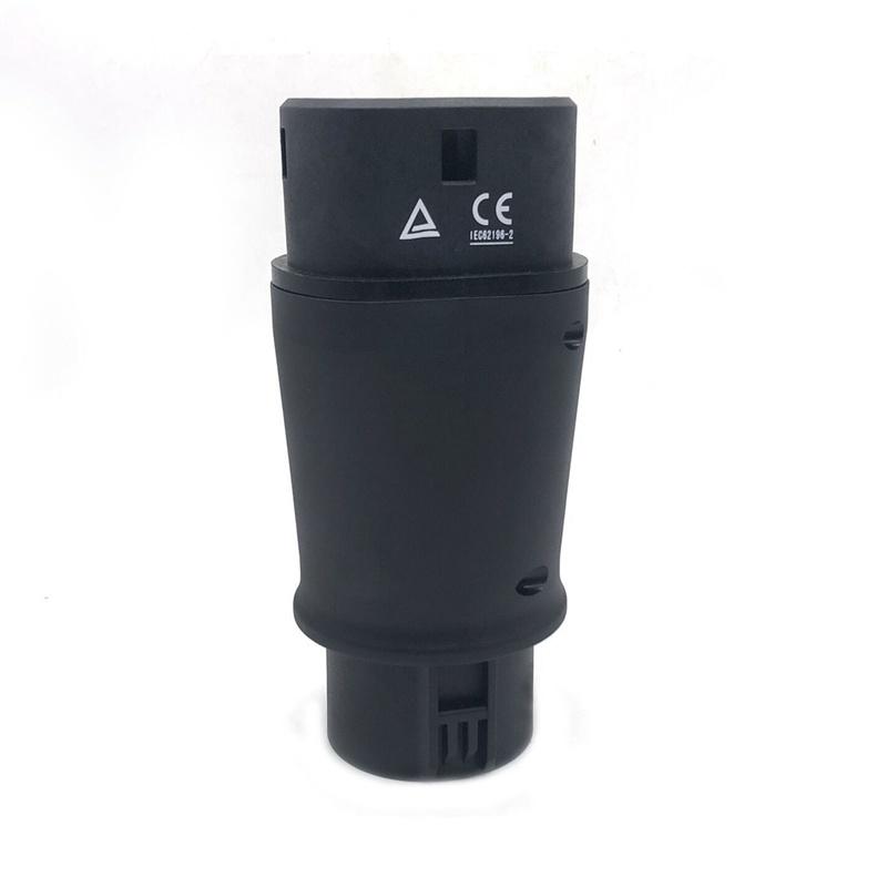 EVSE EV Adaptor 32A J1772 Type 1 To Type 2 Plug EV Adapter, Electric Cars Vehicle Charger Charging