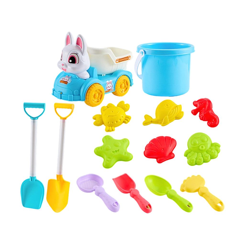 Children Beach Toy Set Includes Sand Sifter Shovel Rake Scoop Mold Tools for Outdoor Sand Play and Water Activities