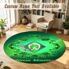 Round Rug Custom NameWerder Bremen FC Pattern Non Slip Carpet Home Floor Decor