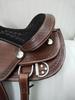 Designer Suede Seat Wade Western Leather Saddle For Horse Size- 12" To 18.5".