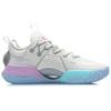 New LiNing All City 9 Anti Slip Wear Resistant Low Top Basketball Shoes Men's White Purple Blue ABAR051