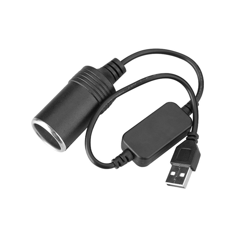

5V To 12V Cigarette Lighter Adapter Converter USB Male To Female Female Converter Adapter Cord 2A Car Electronics Accessories