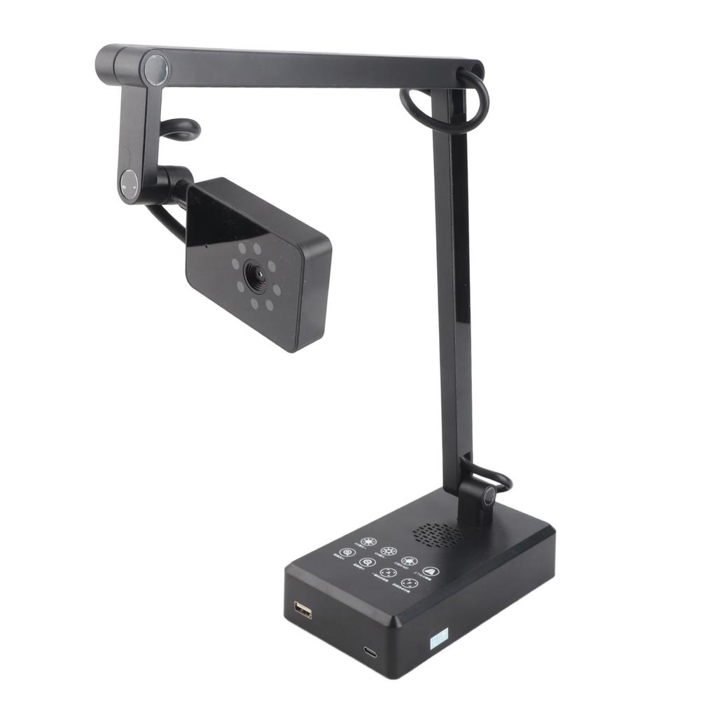 USB Document Camera 4K 16MP Ultra High Definition Document Webcam Adjustable Angle for OS X for Windows for OBS for