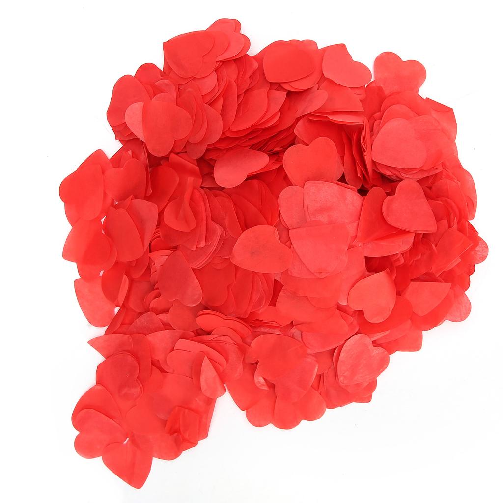 2 Bags 60g 2.5cm Red HeartShaped Confetti Wedding Party Valentine"s Day Confetti Decoration