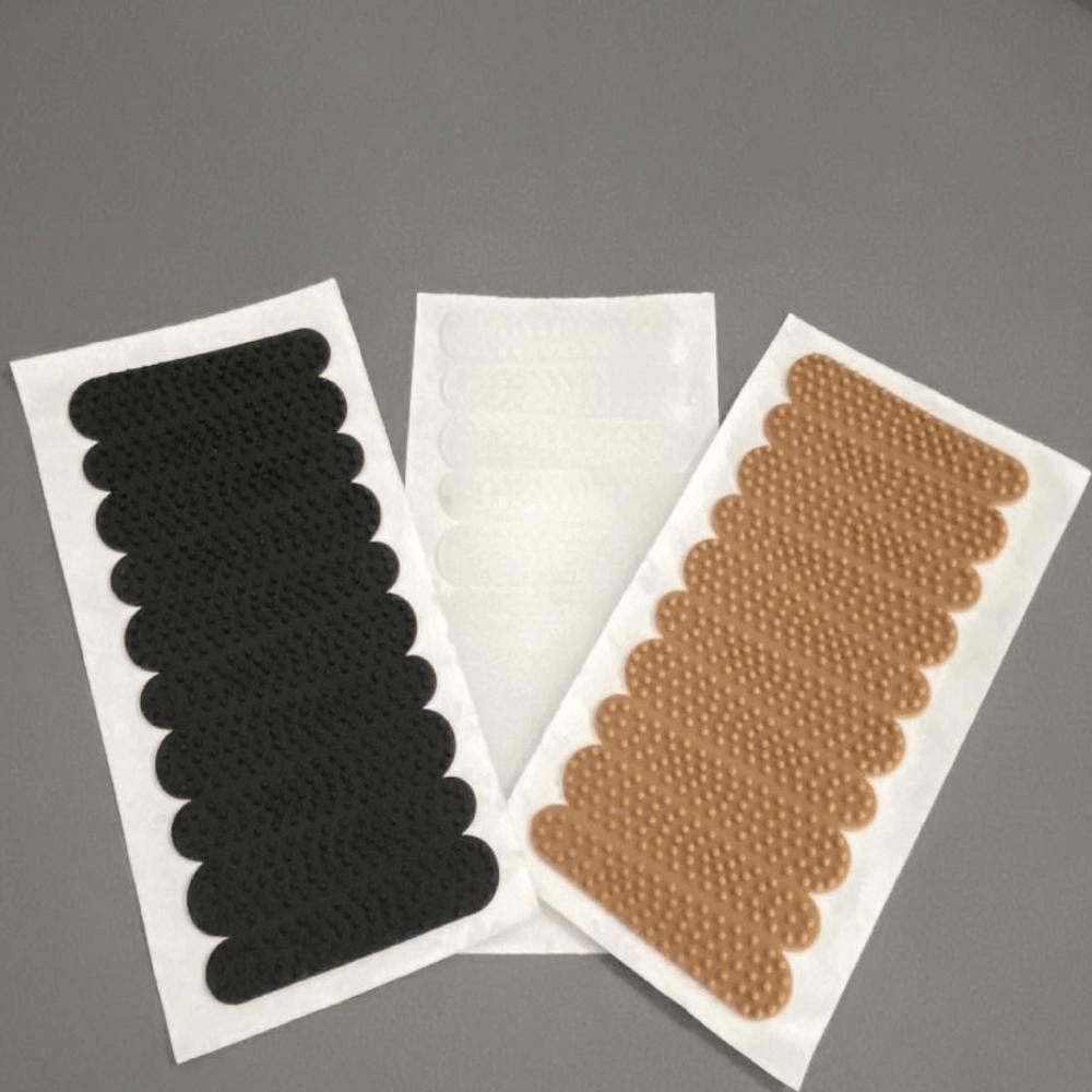 10Pcs Protection Clothes Silicone Hanger Strips Silicone Universal Adhesive Tape Prevent Clothes From Slipping