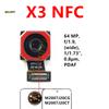 Rear Front Camera For Xiaomi Poco X3 Pro GT NFC Facing Frontal View Selfie Backside Flex Small Back Camera Module Parts