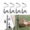 Lightweight Tent Hook Easy To Carry & Install Hook Long Service Tent Hook Slip Resistant Tent Hook 4pcs/set for Campers