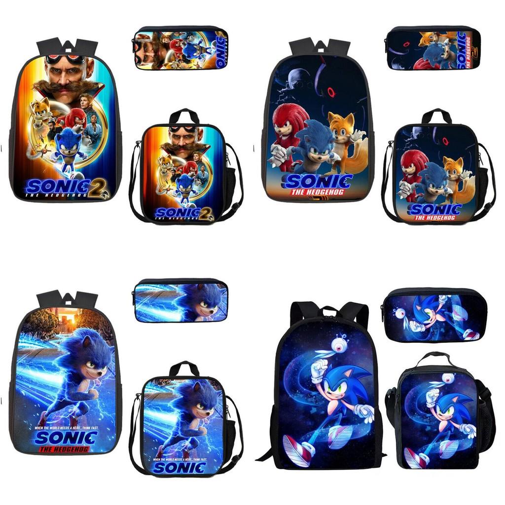 Piece 3 Pattern Schoolbag Lunch Bag Pencil Case Kids Set