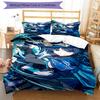 3pcs Genshin Impact Wanderer1 Design Cover Set - HD Printed Bedding with 1 Cover and 2 Pillowcases - Perfect for Home and Dorm Decor