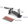 Afilador de Cuchillos Afilador de Cuchillos de Ángulo Fijo Amoladora de Cuchillos Profesional con 4 Afilados y para Kit de Cuchillos y Tijeras, Kit, Piedras, 120mm, 320mm,