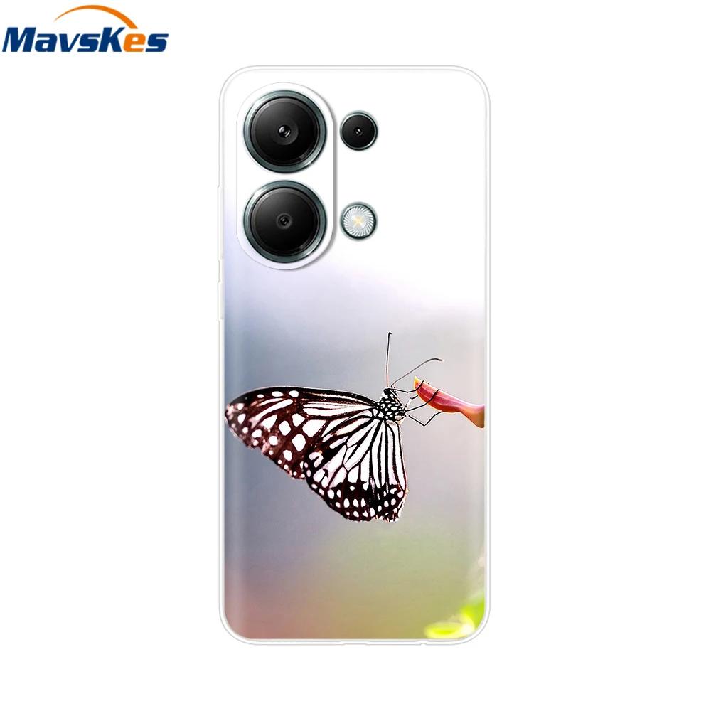 For Xiaomi Redmi Note 13 4G Case Note13 Cover Soft Clear Silicone TPU Back Case Funda For Redmi Note 13 Pro 4G Phone Cases Coque