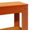 Solid Wood Bed without Mattress Wax Brown 75 x 190 cm Pine Wood