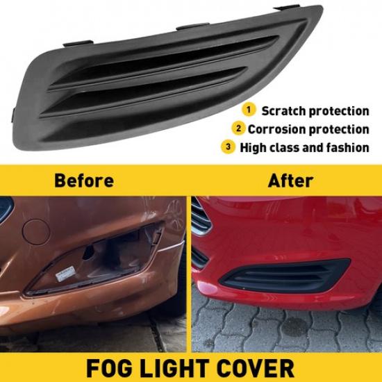 Left Driver Side Fog Light Cover Sedan For 14-19 Ford Fiesta D2BZ-15266-BA EXV