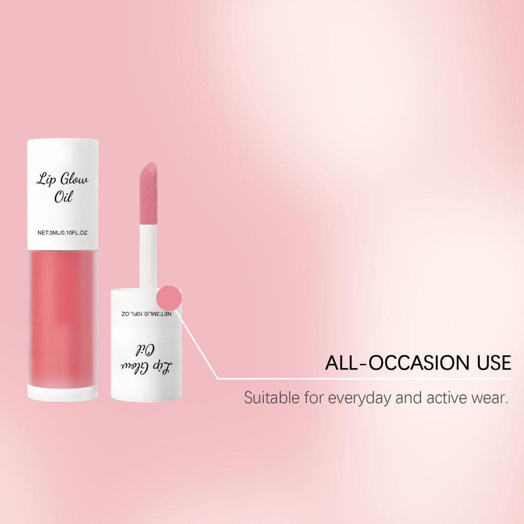 OUHOE Gloss à Lèvres Hydratant Hydratant Nourrissant Brillant Léger Maquillage Quotidien pour les Lèvres Huile à Lèvres