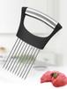 Tomatoes and Other Vegetables KItchen Utensils Stainless Steel Onion Holder for Slicing Slicer Holder Cutter for Slicing