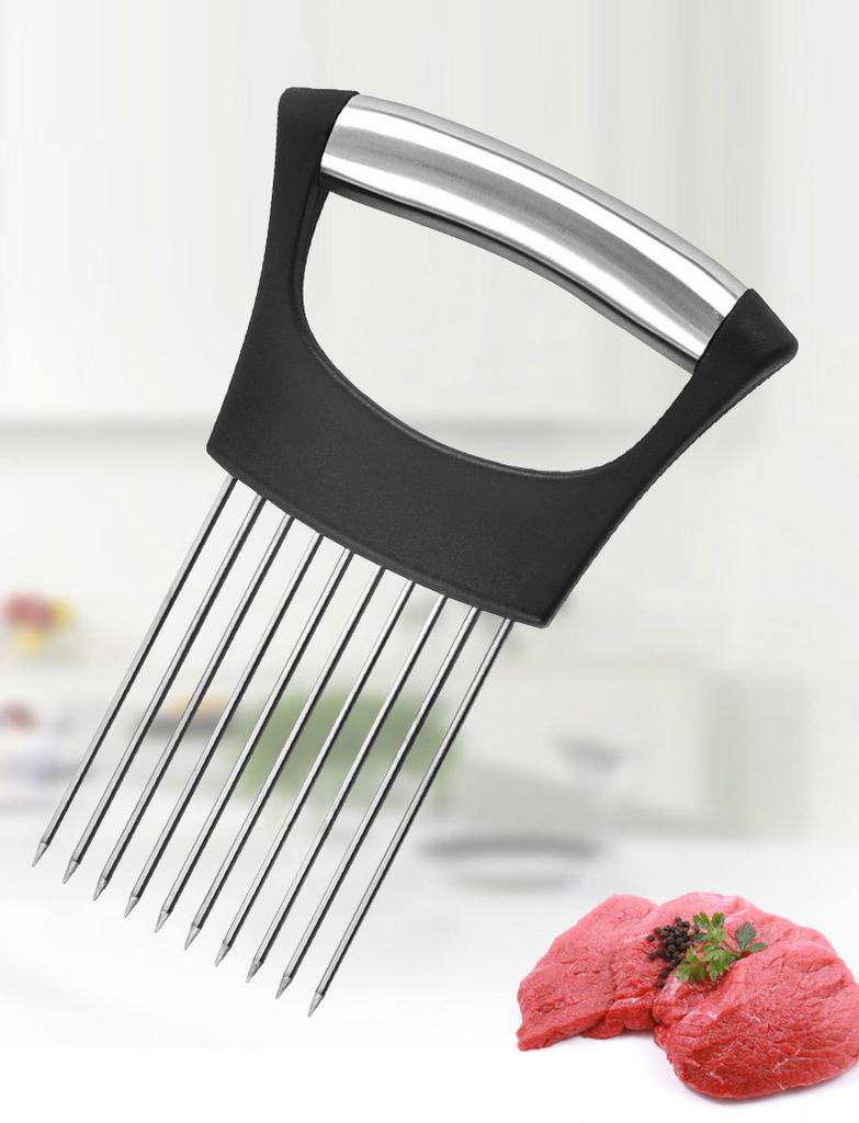 Tomatoes and Other Vegetables KItchen Utensils Stainless Steel Onion Holder for Slicing Slicer Holder Cutter for Slicing