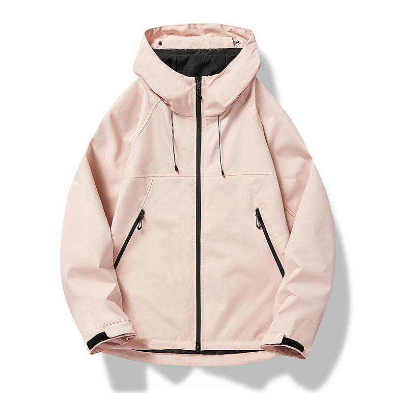 

Мужские куртки с капюшоном Спортивная куртка для улицы Мужская водонепроницаемая дышащая Парная спортивная одежда Унисекс Походные пальто Верхняя одежда Мужская одежда S розовый