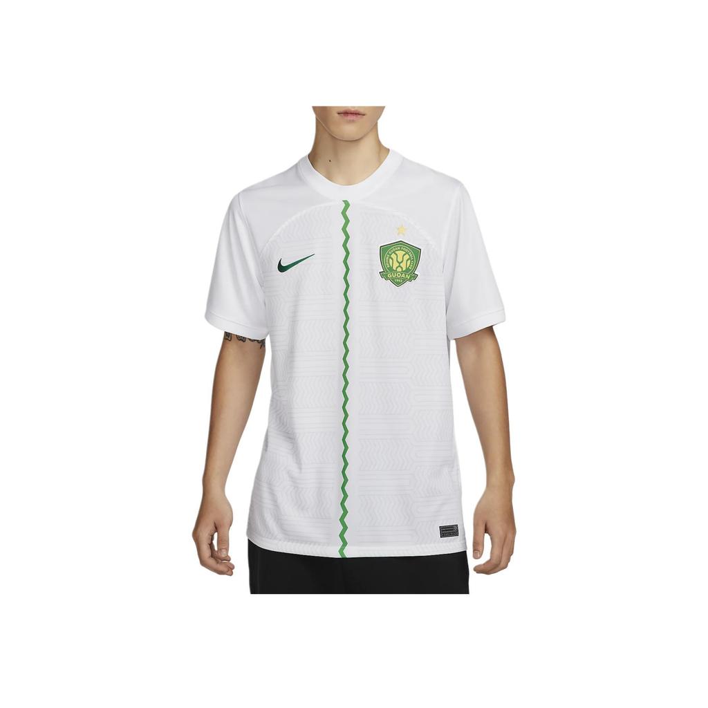 Nike Dri-FIT Beijing Guoan Away Fan Edition Crew Neck Short Sleeve Football Shirt Men Tops White HF7425-100