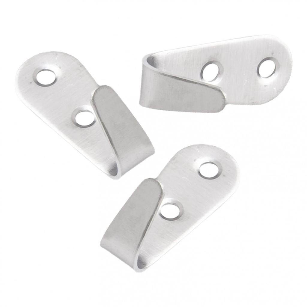 10 PCS Solid Stainless Steel Wall Mount Single Hook Heavy Duty Rustproof Coat Hanger
