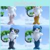 Cute Cartoon Plush Cat Mermaid Keychain With Soft Pp Cotton Filling For Kids