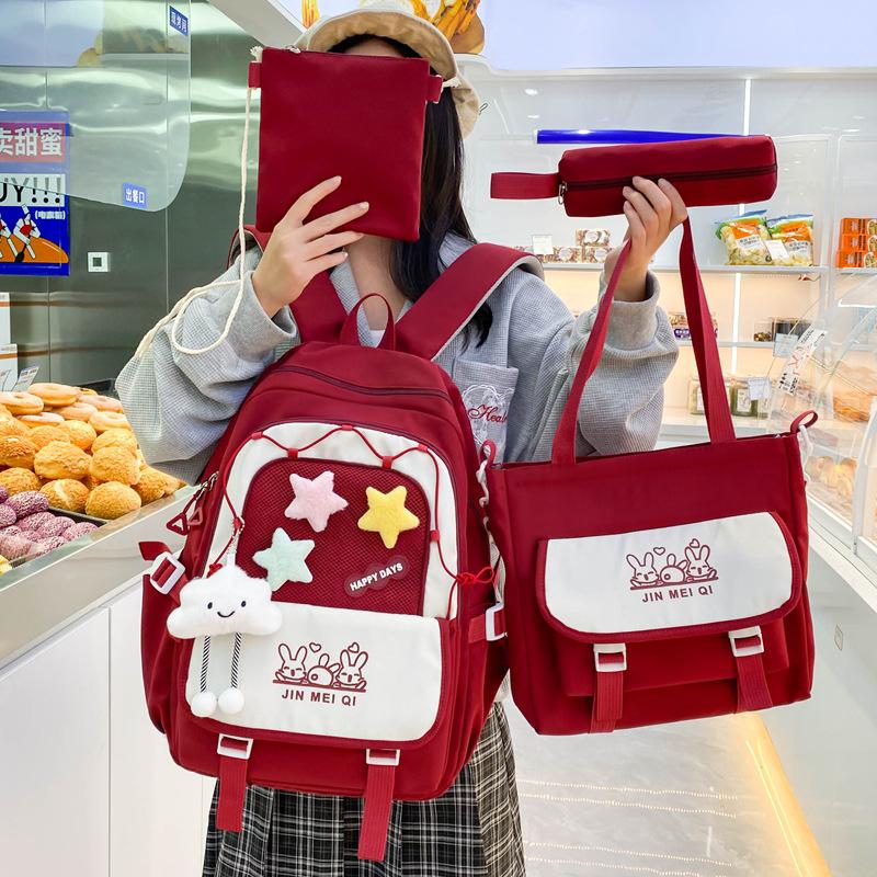 New Schoolbags  Fashionable and Trendy Burden Reduction and Spine Protection Backpack