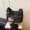 Multi-pocket Dog-pattern Casual Commuting Lightweight Large-capacity Shoulder Bag with Crossbody Strap Casually