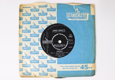 7inch Record JOHNNY BURNETTE  Dreamin  Little Boy Sad LIB10235 LIBERTY 1966 UK Rock Used