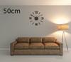 Wooden oak wall clock EKO 75cm brown