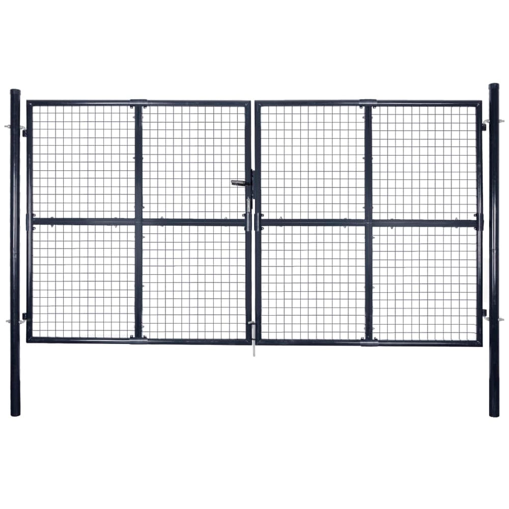 Galvanized Steel Mesh Garden Gate 306 X 200 Cm