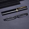 Black Frame Flexible Small Size Frame Reading Glasses with Box Men Women Portable Eyeglasses Unisex Presbyopia Eyewear +4.0