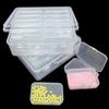 Large-Capacity Transparent Plastic Jewelry Box with Lid - 12 and 15 Grids
