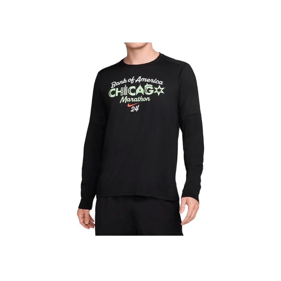 

Nike Letter Logo Print Loose Crew Neck Pullover Long Sleeve T-Shirt Men Tops Black FV6326-010 L