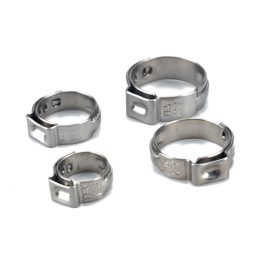 40× 3/8" 1/2" 5/8" Single Ear Stainless Steel Car Hydraulic Hose Clamps O-Clips Pipe Fuel Air Pipe Clamp Pliers Tool