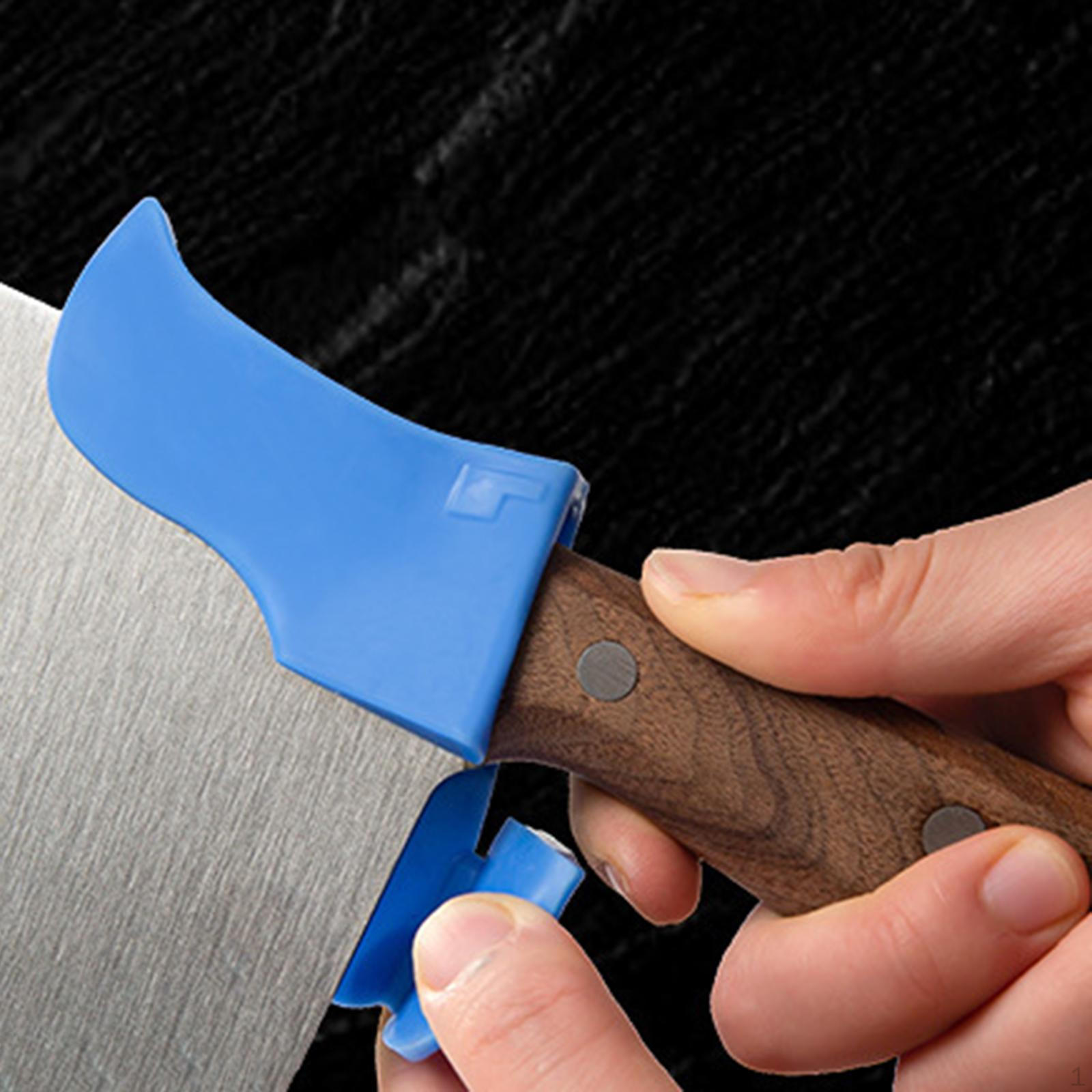 

Защита для пальцев, защитный кожух для резки, легкий, простой в использовании, прочный, вспомогательный кухонный нож для резки синий