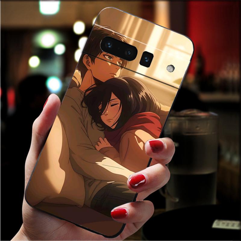 

Mikasa ackerman and eren yeager Funda Phone Case For Google Pixel 10 9 Pro XL 9A 8 7 6 Pro Pixel 8A 7A 6A Pixel 8 7 6 5 Case Google Pixel 8a