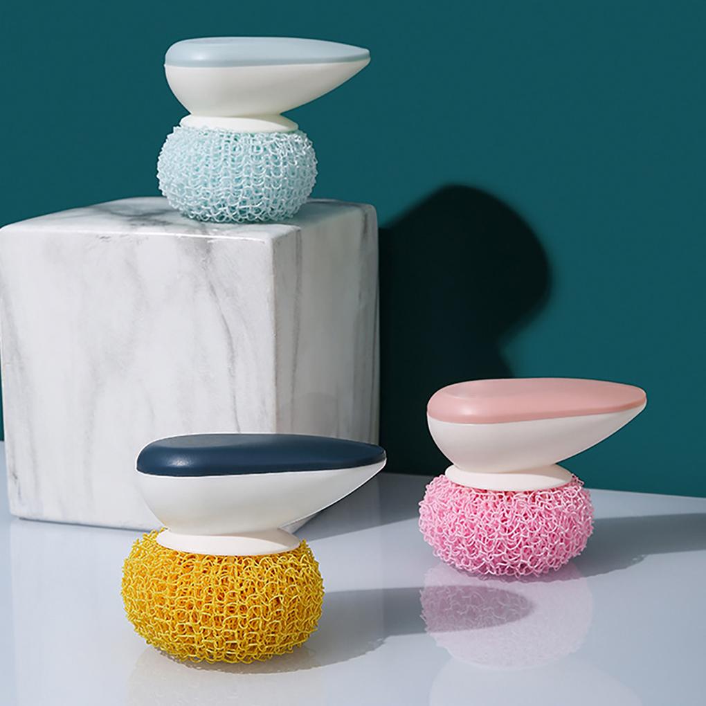 Pan Scourer Brush Dish Washing Brush Cookware Scrubber Kitchen Cleaning Scrubbing Tool