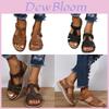 Cross-border Roman Style Fashion Vintage Women's Sandals With Soft Bottom And Comfortable Wedge Heel