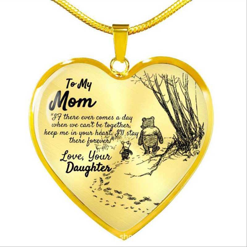 Für meine Tochter Liebesanhänger Halskette - Europäischer & Amerikanischer Allround-Schmuck Pulloverkette