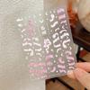 YITU Iridescent Snake Nail Stickers with Star & Moon Design, YT4715.