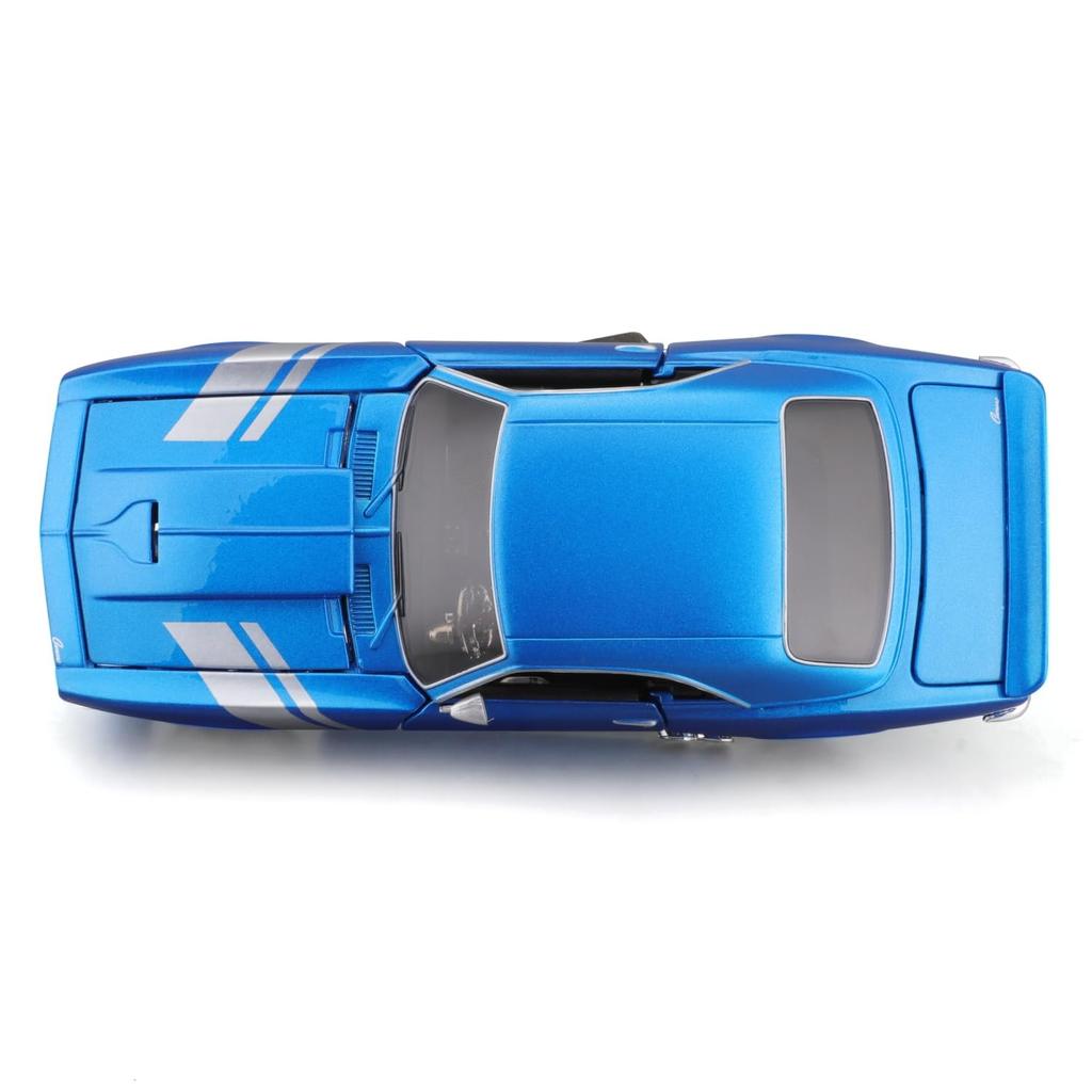 Maisto 1/24 Scale Chevrolet Camaro Z/28 1968 Blue Custom Classic Muscle Series / Diecast Model Car, Finished Product, 32508