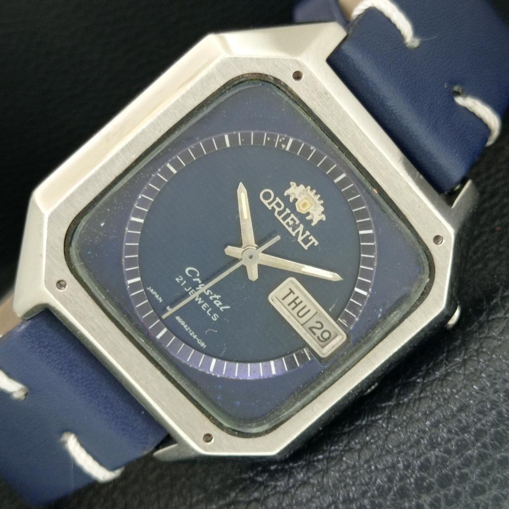 

АВТОМАТИЧЕСКИЕ 46941 ВИНТАЖНЫЕ ORIENT CRYSTAL ЯПОНИЯ МУЖСКИЕ ОРИГИНАЛЬНЫЕ ЧАСЫ С ЦИФЕРБЛАТОМ a704931-1