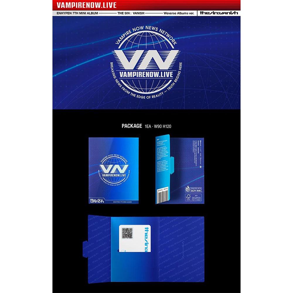[pre-order] ENHYPEN 7th Mini Album - THE SIN : VANISH (Weverse Albums Ver.)