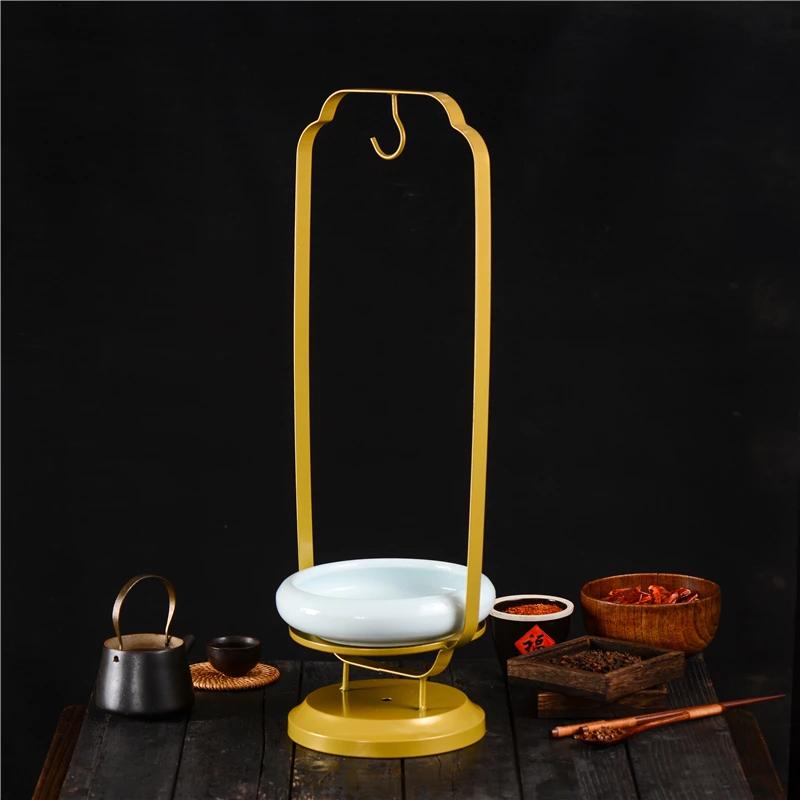 Special golden hanger for goose duck squid Tableware hotel special plate Food hanger Seafood hanger Commercial creative hotpot