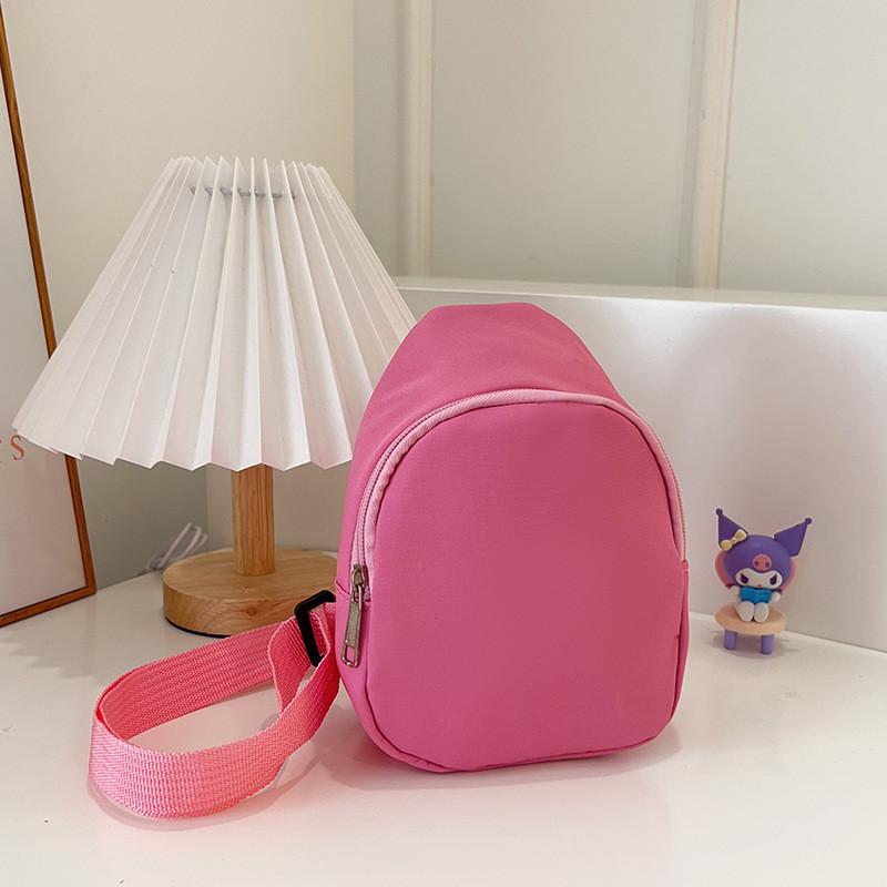 

Color Chest Solid Bag Single Shoulder Crossbody Bag Lightweight Versatile Gift розовый