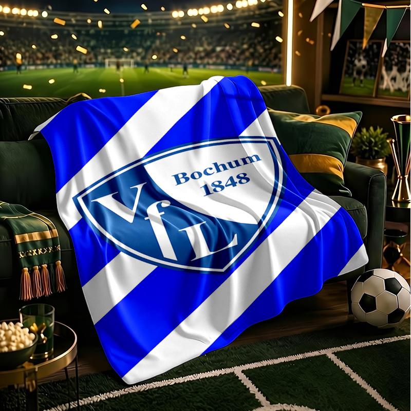Football Bochum Blanket Lightweight Ideal Bedding Blanket Perfect for Travel, Camping, Living Rooms, Offices, Sofas, Fan Christmas gift